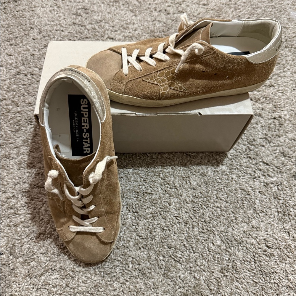 Golden Goose Tan Sneakers